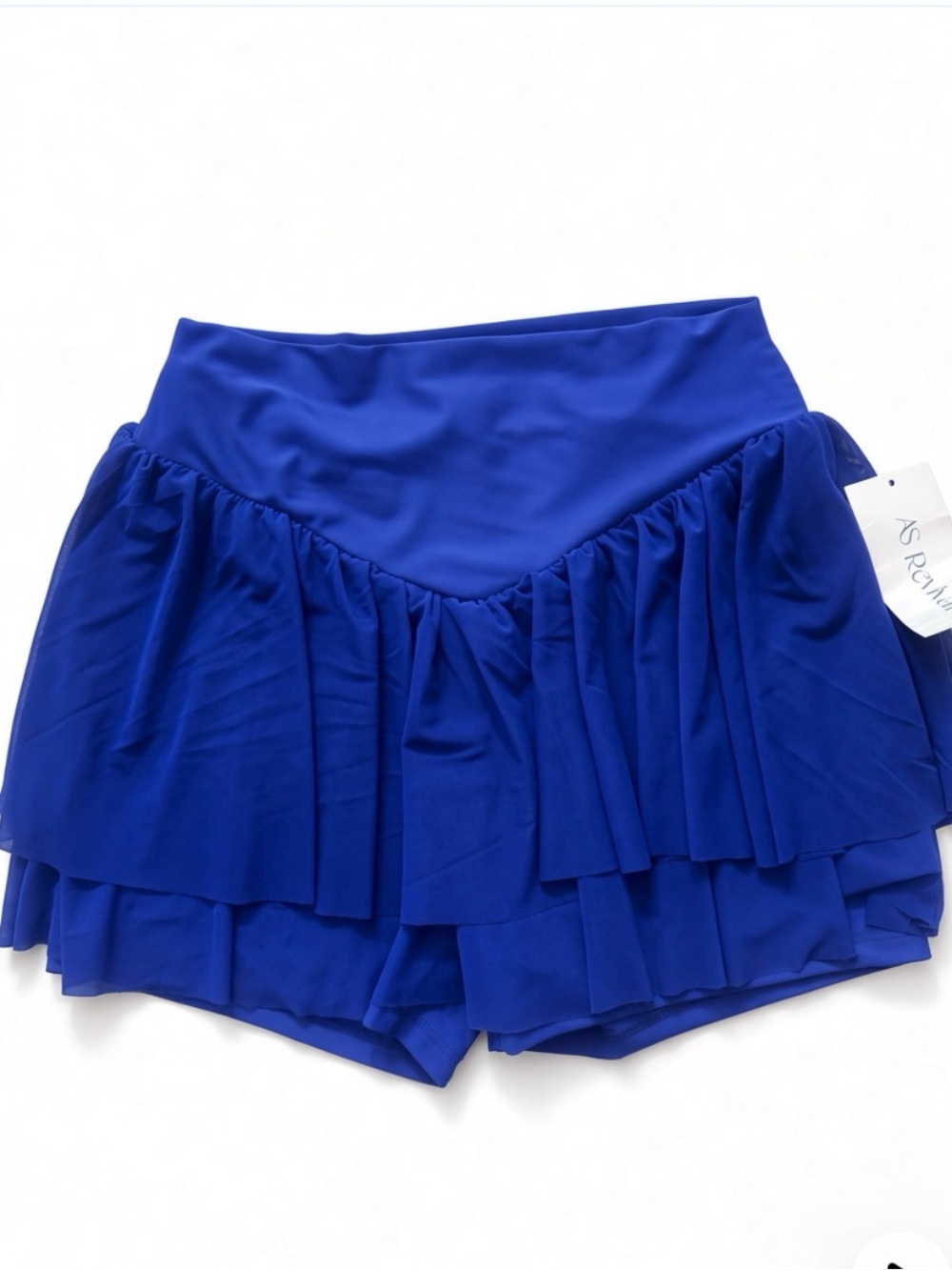 Ruffled Skort Shorts in Royal Blue